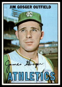 1967 Topps #17 Jim Gosger  Kansas City Athletics VG-VGEX crease