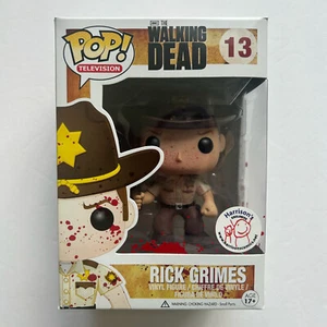 The Walking Dead Bloody Rick Grimes 13 Funko Pop Harrison's Exclusive - Picture 1 of 10