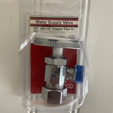 Lasco Water Supply Valve 06-7253 5/8" O.D.-1/2" to 3/8" Comp Water Line