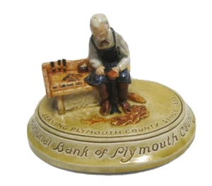 SEBASTIAN MINIATURE SML-292 Shoemaker Paperweight (Natl Bank Plymouth County) - Picture 1 of 3