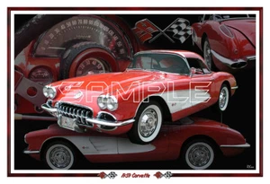 1960 Chevy Corvette Poster Print - Picture 1 of 1