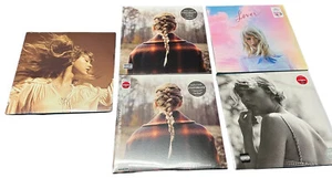 Taylor Swift 5 Vinyl lot. Sealed Colored Exclusives Evermore, Lover, Folklor - Picture 1 of 11