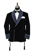 Men Black Smoking Jackets Designer Party Wear Blazers Coats UK