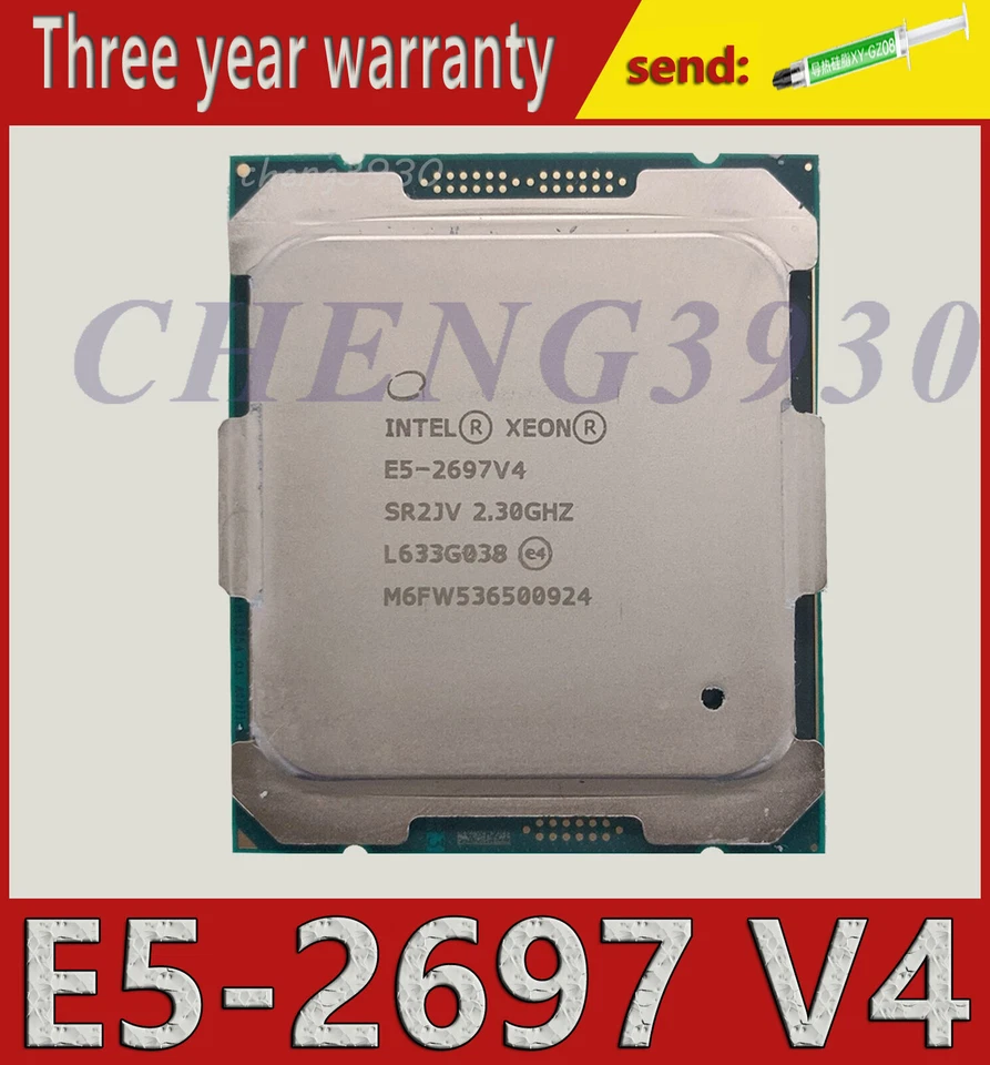 Intel Xeon E5-2697 V4 SR2JV 2.30GHz 18-core LGA2011-3 CPU processor - Image 1 of 1