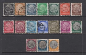 Germany n#415-431 Hindenburg SET (USED) cv$7.60 - Picture 1 of 1