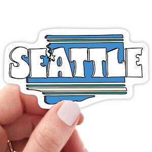 Seattle WA Aufkleber | Seattle Washington | Laptop Aufkleber | VARIATIONEN VERFÜGBAR