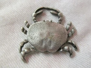 Vintage Pewter Miniature Crab - Picture 1 of 2