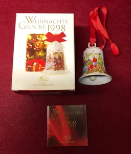 Hutschenreuther Weihnachtsglocke 1998 Flößerland 7 cm Porzellan NEU - Bild 1 von 14