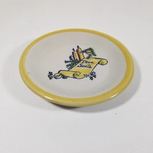 Louisville Stoneware Coaster Small Plate Christmas Dear Santa - Picture 1 of 5