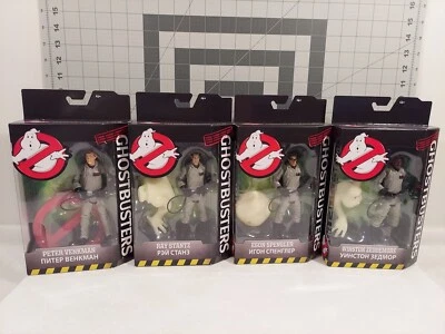 Mattel Classic Ghostbusters Complete Set of 4 BAF BTNG Logo Factory Sealed  - Image 1 of 4