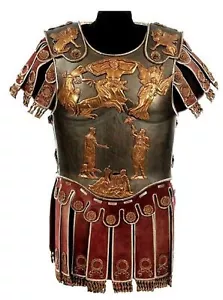 Medieval Roman Muscle Cuirass Armor Knight Breastplate with Skirt & Spaulders - Picture 1 of 2