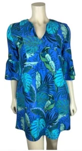 Vestido Megan Jude Connally GRANDE Paradise Parrot Nuevo con Etiquetas $218 - Imagen 1 de 7