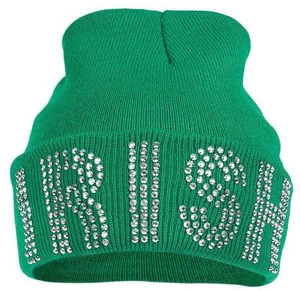 St. Patricks Day Irish Bling Beanie Mütze Schnee Ski Mütze ~NEU~ - Bild 1 von 3
