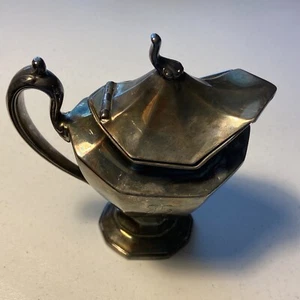 Vit. Hotel Creamer Silverplate Hinged Lid Reed & Barton 6”H - Picture 1 of 12