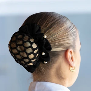 Equetech Dressage Crochet Horse Riding Bun Net - 2 colours One size fits all! - Picture 1 of 3