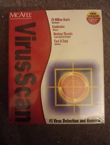 McAfee Virus Scan Software SEALED IN BOX for Win ME, 2000, 98, 95, NT - Picture 1 of 2