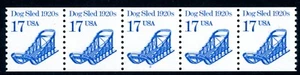 USA 1985 Transportation 17¢ Scott #2135 Plate Number #2 Strip of 5 MNH L633 - Bild 1 von 6