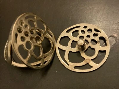 Anillo Seta Plata Esterlina 925 Dos Piezas Tornillo Motociclista Punk Hombre Cueva Talla 8 Foto 1 de 4