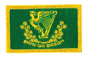 FLAG PATCH PATCHES ERIN GO BRAGH IRISH IRON ON COUNTRY EMBROIDERED SMALL - Bild 1 von 1