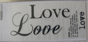 PALABRAS DE AMOR - Colección Rub-ons negros 145 x 70 mm - de Kaisercraft L6 - Imagen 1 de 3