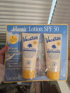 ¡Juego de 2 protectores solares de vacaciones FPS 50 + ambientador! CAJA ABIERTA - LEER. ENVÍO GRATIS - Imagen 1 de 2