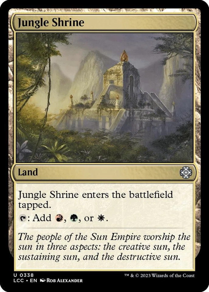 Jungle Shrine U Commander: The Lost Caverns of Ixalan Land 338 - Image 1 of 1