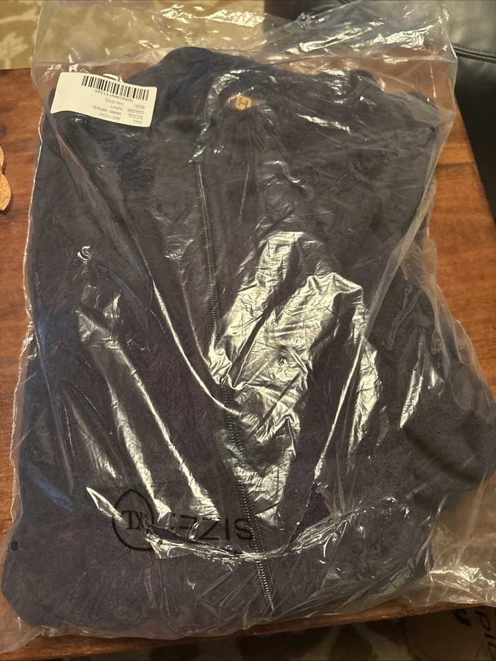 Chaqueta polar Harriton para hombre talla 3XL azul marino cremallera completa M990 nueva Foto 1 de 1