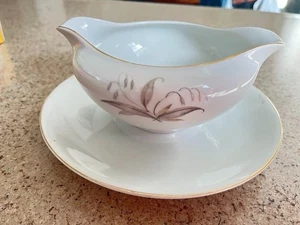 Vintage Kayson’s Fine Bone China 1960’s Gravy Boat w Underplate - Japan - Bild 1 von 3