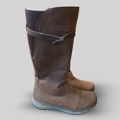 Botas Eddie Bauer FreeHeat Altas Cuero Ternera Montar Impermeables Marrón Para Mujer 8.5 Foto 1 de 4