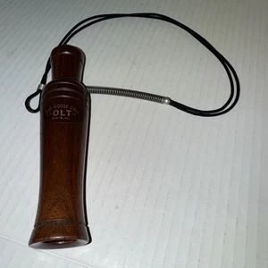 VINTAGE PS OLT 800 GOOSE CALL WOOD BARREL CALL PEKIN IL WATERFOWL GOOSE CALLER - Picture 1 of 5