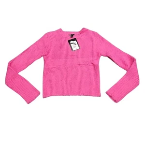 Art Class Girls Fuzzy Pullover Long Sleeves Sweater Large Size 10/12 Pink Top - Picture 1 of 9