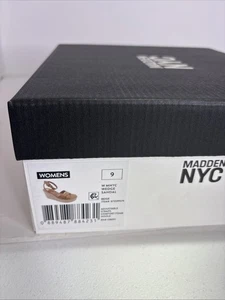 NIB Madden NYC Woman’s Wedge Sandal, Adjustable Straps, Foam Insole, Size 9 - Picture 1 of 11