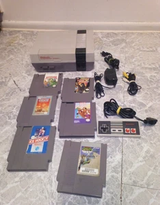NES Console + 6 games +NEW 72 Pin Tested Working + LED CONTOLLER+ New power LED - Picture 1 of 17