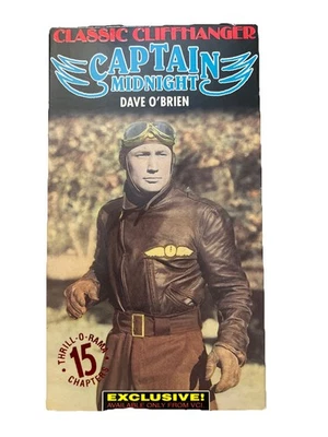 Captain Midnight : Dave O'Brian , Pre-Owned VHS 2 Tape Set - Image 1 of 2
