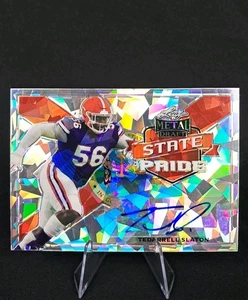Tedarrell Slaton 2021 Leaf Metal Draft # SP-TS3 State Pride Crystal Auto /50 - Picture 1 of 2