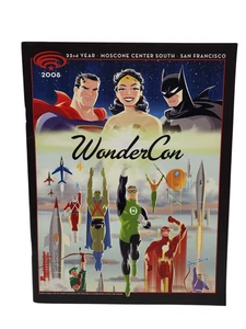 2008 Wondercon Souvenir-Programm, Justice League Cover von Darwyn Cooke, EUC - Bild 1 von 2
