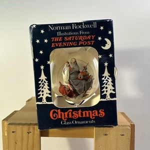 Norman Rockwell The Saturday Evening Post adorno de Navidad en caja - Imagen 1 de 11