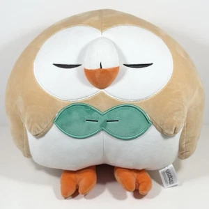 Pokemon Sleeping Rowlet großes Plüschtier Stofftier Spiel Freak Jazwares - Bild 1 von 9