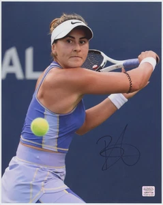 Foto firmada autografiada por estrella del tenis de Canadá Bianca Andreescu 8x10 AMCo certificado de autenticidad 30219 - Imagen 1 de 3