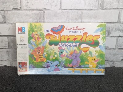 Vintage MB Walt Disney Presents The Wuzzles Lotto Game 1985 Complete  - Image 1 of 4
