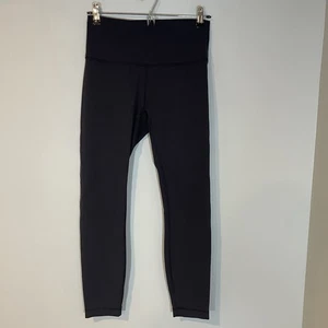 "Lululemon Wunder Train tiro alto ajustado 24"" negro talla 8 W5CQDS DEFECTUOSO PARA MUJER" - Imagen 1 de 9