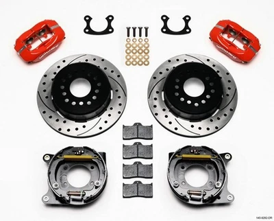 Wilwood for Forged Dynalite P/S Park Brake Kit Drill-Red Small Ford 2.50in - Image 1 of 4