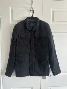 Next Black Italian Moleskin Coat Size XS - Picture 1 of 2