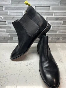 Clarks Gatley Top Schwarz Echtleder Stiefeletten Herren US. Größe 12 - Bild 1 von 18