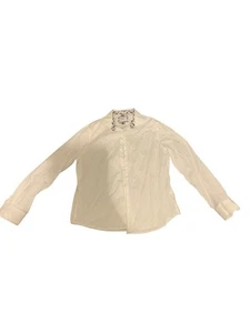 Camisa de mezclilla y flores Ricky Singh para hombre talla XL, manga larga, abotonada - Imagen 1 de 8
