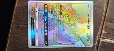Pokemon TCG - Tapu Koko GX (Secret) Rainbow 153/145 SM-Guardians Rising Holo - Bild 1 von 2