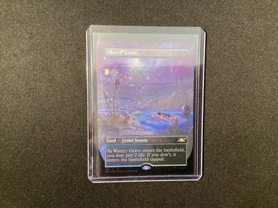 Watery Grave - Unfinity - Galaxy Foil - MTG Magic the Gathering - Image 1 of 2