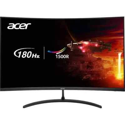Acer Nitro 31.5" Curved FHD 180 Hz LCD Gaming Monitor, Black (EDS320Q S3BIIPX) - Image 1 of 4