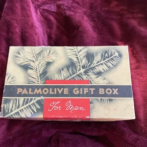 Vintage ~ Palmolive confezione regalo per uomo ~ completa e mai usata ~ set 3 pezzi ~ rara - Foto 1 di 7