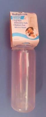 2 biberones de bebé estampados Baby King de 9 onzas.  Tapa amarilla sin BPA # BK59000 NUEVA Foto 1 de 2